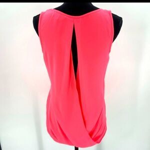 Express Open Back Tank Top Hot Pink